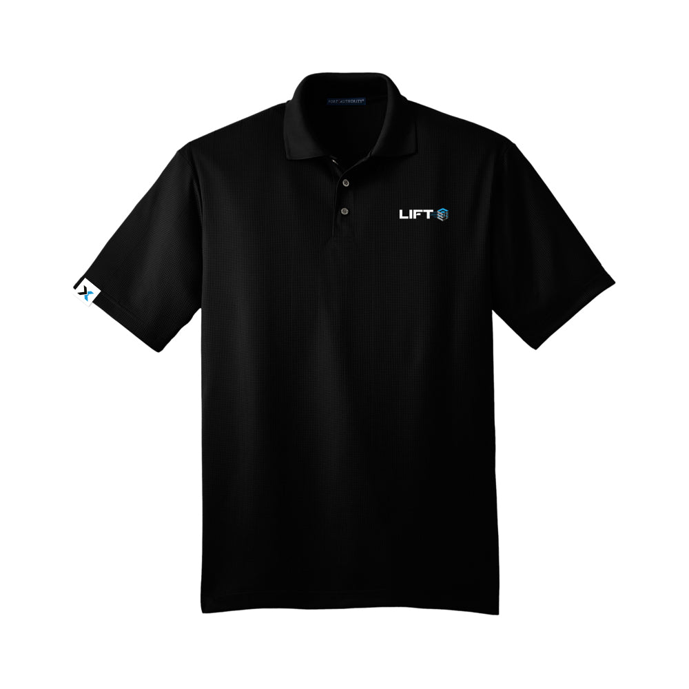 LIFT logo - Port Authority Performance Fine Jacquard Polo