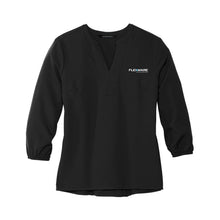 Load image into Gallery viewer, MERCER+METTLE Women&#39;s Stretch Crepe 3/4-Sleeve Blouse