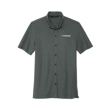 Load image into Gallery viewer, MERCER+METTLE Stretch Pique Full-Button Polo